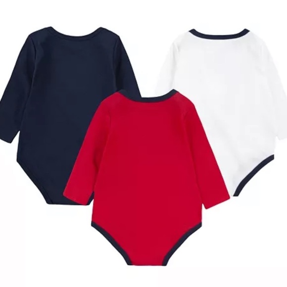 Nike Baby Boy's Long Sleeve Bodysuits Size new born Black/White 3-Pack Set - Picture 5 of 13